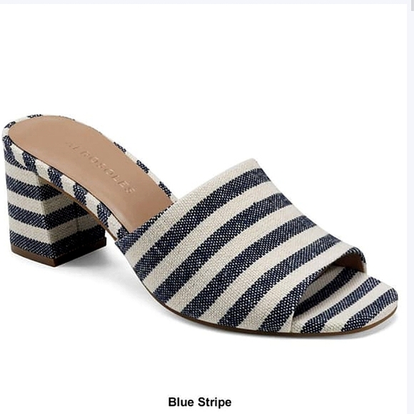 New w/Box Aerosoles Entree Block Heeled Mule Sandals Size 8.5 - Picture 2 of 8